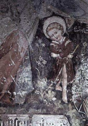 Maria, die Heiligen Barbara und Katharina, Christuskind und Stifter
