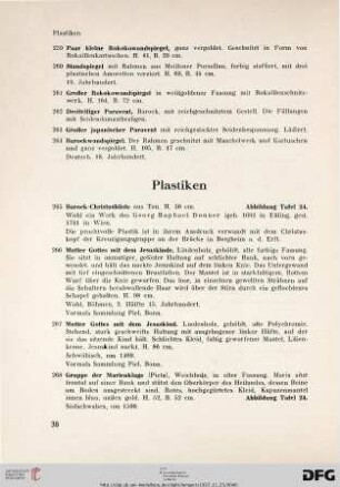 Plastiken (Nr. 265-281)