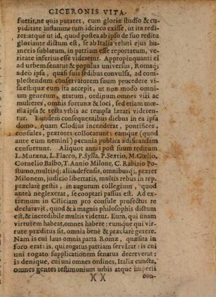 M. Tullii Ciceronis Orationum Volumen .... 1