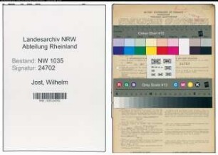 Entnazifizierung Wilhelm Jost , geb. 24.07.1900 (Kaufmaennischer Angestellter)