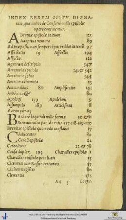 Index Rerum Scitu Dignarum