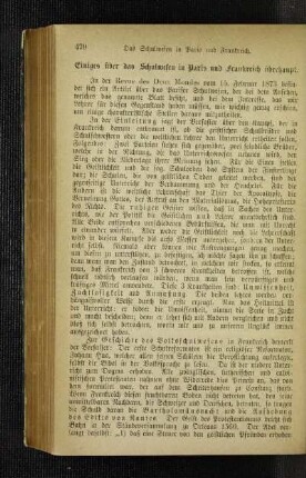 Einiges über das Schulwesen in Paris und Frankreich überhaupt
