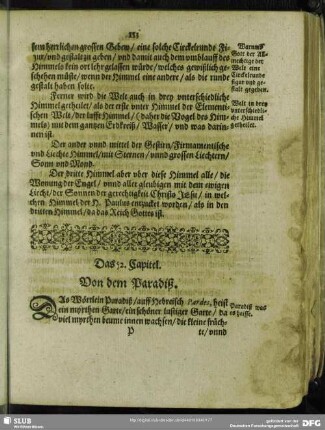 Das 52. Capitel. Von dem Paradiß