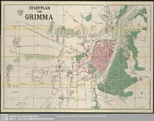 Karte : Stadtplan von Grimma