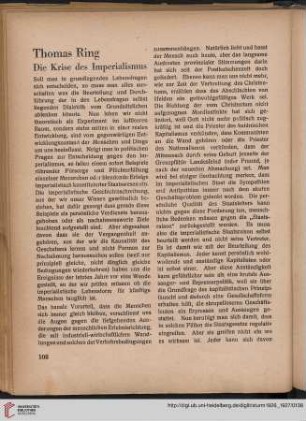 Die Krise des Imperialismus