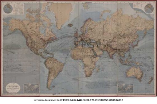 Chart of the World on Mercators Projection