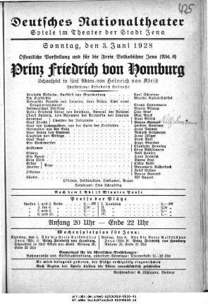Prinz Friedrich von Homburg
