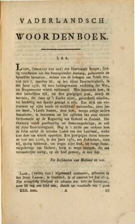 Vaderlandsch Woordenboek : Met Kaarten, Plaaten en Pourtraitten, 22. K - M