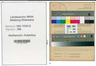 Entnazifizierung Hubertine Gerthenrich , geb. 30.05.1902 ()