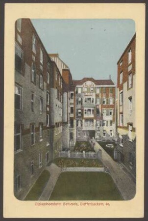 Ansichtskarte Diakonissenheim Bethesda, Dieffenbachstraße 40, koloriert