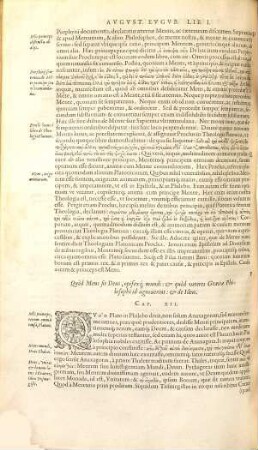 Opera quae extant omnia : in ordinem per tres tomos collocata, Tomvs Tertivs. De Perenni philosophia, lib. 10. De Mundi exitio. De Eugubii, vrbis suae nomine. De Falsa donatione Constantini aduersus Laurentium Vallam, lib. 2. De Restituenda nauigatione Tiberis, Oratio, ad Paulum III. P.M. De aqua Virgine in vrbem reuocanda, Tractatus