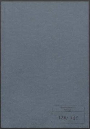 Adalbert Wahl (1871-1957). Personalakte des Lehrkörpers : Akte betreffend Adalbert Wahl, ordentlicher Professor für neuere Geschichte