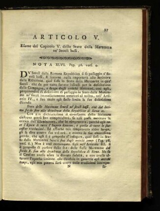 Articolo V.