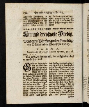 592-612, Einunddreißigste Predigt