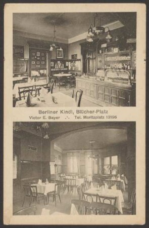 Ansichtskarte "Berliner Kindl, Blücher-Platz" [1/2]