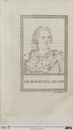 Le Maréchal de Saxe