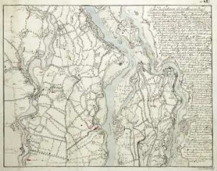 WHK 32 Krieg mit Frankreich 1792-1805: Plan der Stellungen an Maas und Waal, 18. Oktober 1794 bis 10. Januar 1795