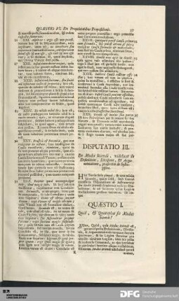 Disputatio III. De Modis Sciendi, videlicet de Definitione, Divisione, & Argumentatione...