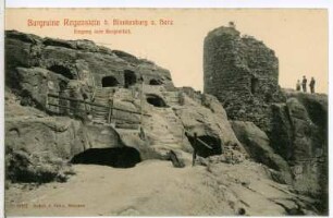 Regenstein. Burgruine - Eingang ins Burgverlies