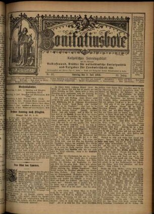 Erste Ausgabe vom Sonntag, den 02. Juli 1916.