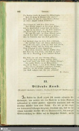 11. Bildende Kunst. (Thätigkeit einheimischer Künstler, Kunstausstellungen und Kunstvereine.)