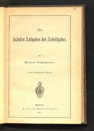 Die sozialen Aufgaben der Arbeitgeber