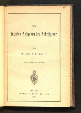 Die sozialen Aufgaben der Arbeitgeber