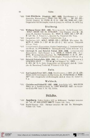 Städte (Nr. 992-1150)