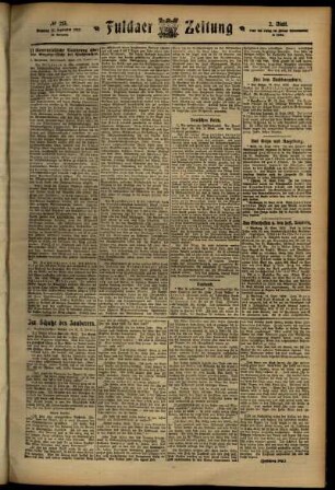 Zweite Ausgabe vom Dienstag, den 17. September 1912.
