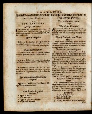 Der zweyte Strahl. Von verbindlichen Handlungen.