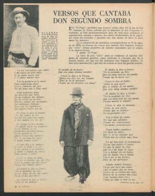 Versos que cantaba don Segundo Sombra