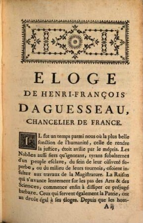 Eloge de Henri-François Daguesseau