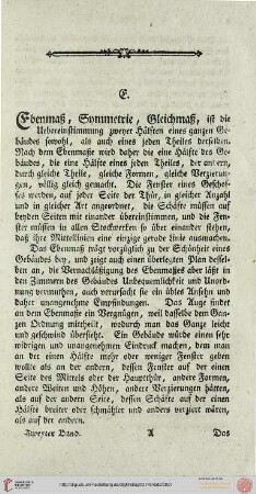 Ebenmaß – Eurythmie