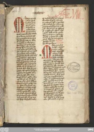 [Prol. Mt.:] Incipit Ie[r]onimi Ite[m] ali[us] prologus.