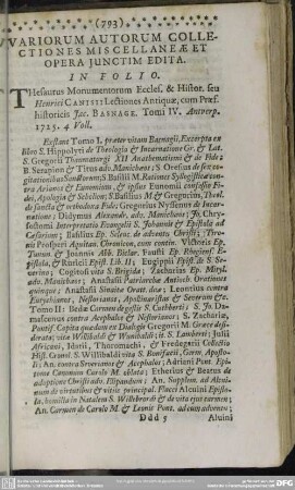 Variorum Autorum Collectiones Miscellaneae Et Opera Iunctim Edita