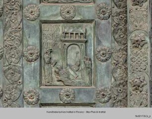 Bronzetür des Westportals : Auferweckung des Lazarus