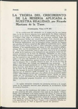 La teoría del crecimiento de la miseria aplicada a nuestra realidad - (Continuación)