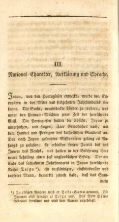 III. National- Charakter, Aufklärung und Sprache