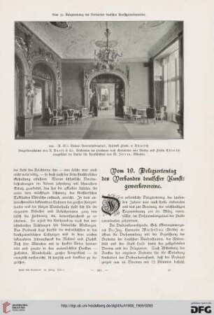 Vom 19. Delegiertentag des Verbandes deutscher Kunstgewerbevereine, [1]