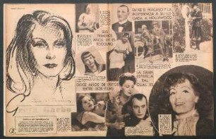 Greta Garbo [Dibujo y fotografías]
