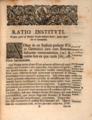 Ivris Romani Et Germanici Differentias