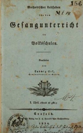 Methodischer Leitfaden für den Gesangunterricht in Volksschulen, 1