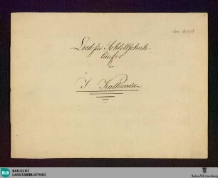 Lied für Schlittschuhläufer - Don Mus.Ms. 958 : V, pf; E; StrK WoO 9.31