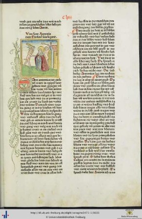 Von sant Antonio dem Einsidel sein legend