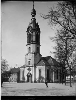 Mühlburg Karl Friedrich Gedächtniskirche Ansicht von Südwesten