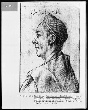 Skizzenbuch — Bildnis Jakob Fuggers des Reichen
