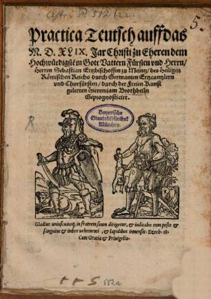 Practica Teutsch auff das 1549. Jar Chr.