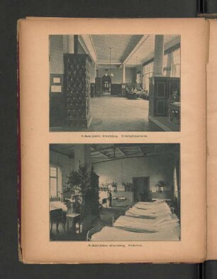 Volksheilstätte Albertsberg. Schlafsaal.