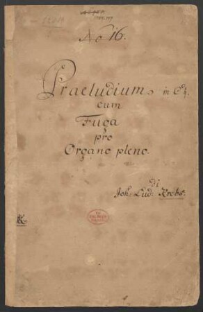 Präludien und Fugen; org; C-Dur; Krebs-WV 400