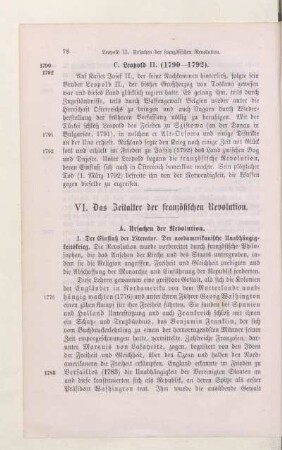 VI. Das Zeitalter der französischen Revolution